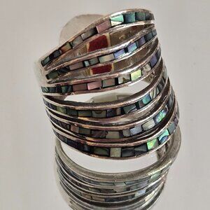 Sterling Silver Abalone Ring